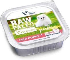 Raw Paleo Pate Mini Puppy Pork Mokra Karma Dla Szczeniąt Wieprzowina – opakowanie karmy