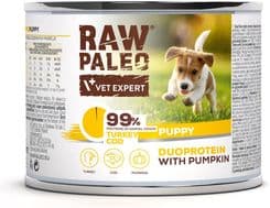 Raw Paleo Turkey&Cod Puppy Can Mokra Karma Dla Szczeniąt Duoproteina Indyk Z Dorszem