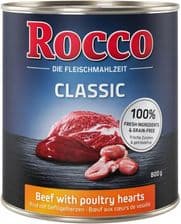 Rocco Mokra Karma Dla Psa Classic Adult Wołowina Z Sercami Drobiowymi – opakowanie karmy