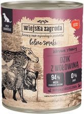 Wiejska Zagroda Karma Mokra Pies Dzik Z Wołowiną