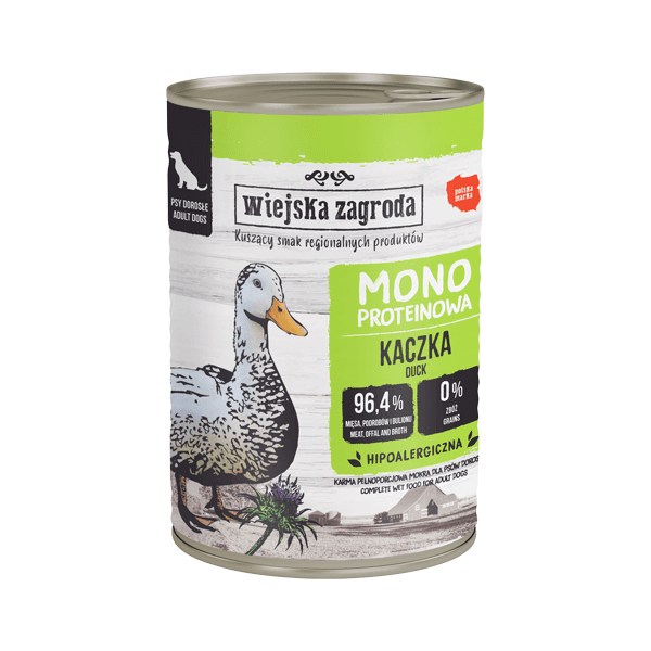 Wiejska Zagroda Monoproteinowa Kaczka Mokra karma